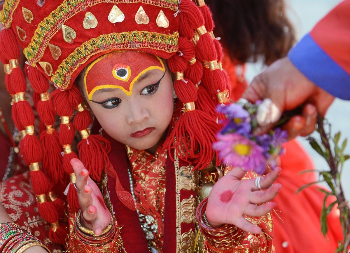 Кумари - земные девочки-богини Непала