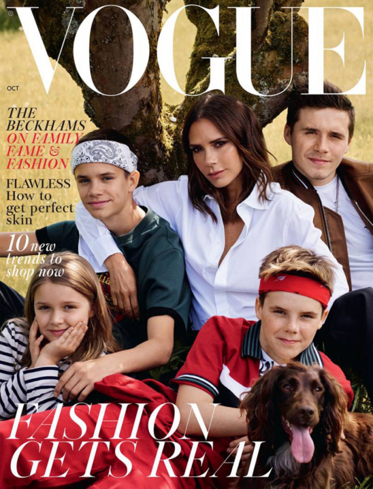 Семья Бекхэмов снялась для обложки Vogue